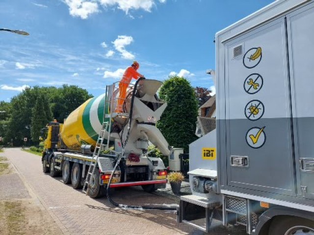 Leveren voor schuimbeton