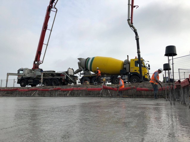 Lossen in een grote pomp