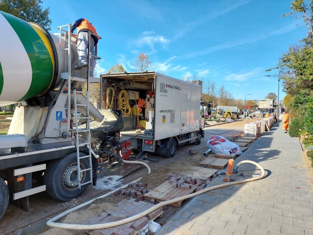 Lossen voor schuimbeton